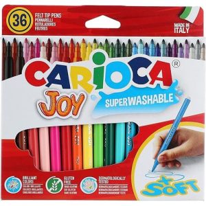 علبة ألوان فلومستر كريوكا 12 لون – صناعة إيطاليا – felt tip pens للأطفال