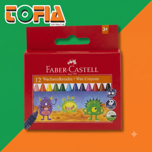 اقلام شمع جامبو فابر كاستل (Faber-Castell) – 12 لون